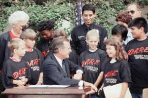 Children participating in the D.A.R.E. program